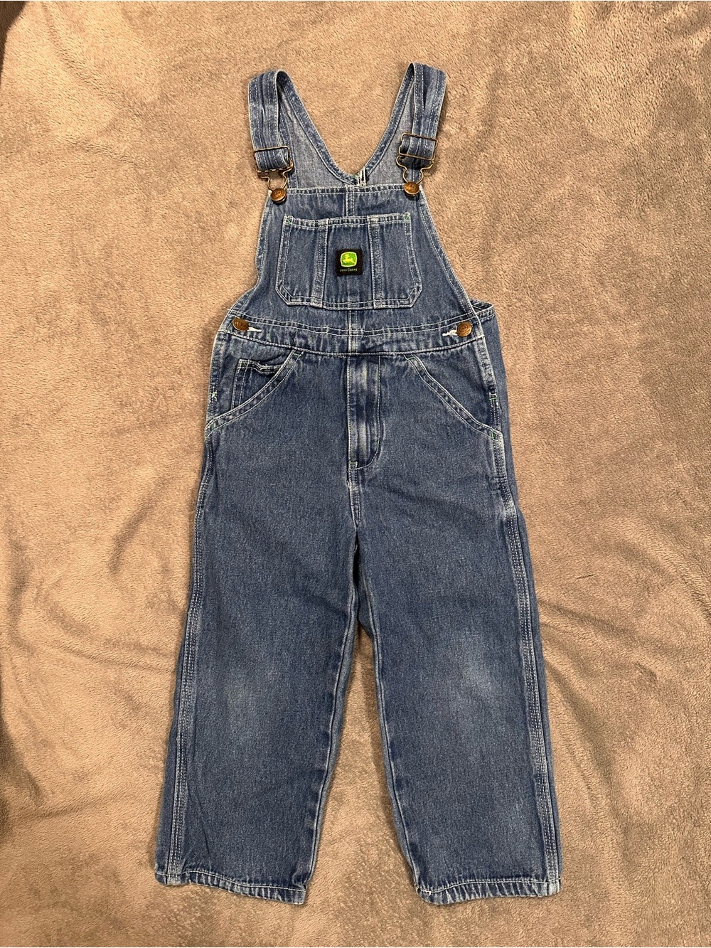 Toddler/ Little Boys Classic John Deere Denim Overalls - size 5